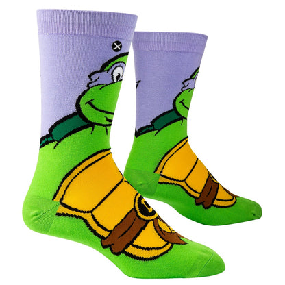 Donatello from Teenage Mutant Ninja Turtles crew socks