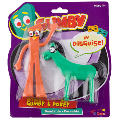 Gumby and Pokey in disguise figure pair
