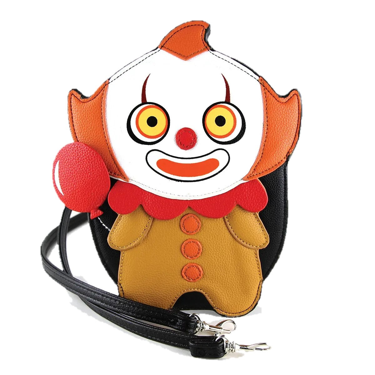 Scary clown crossbody bag