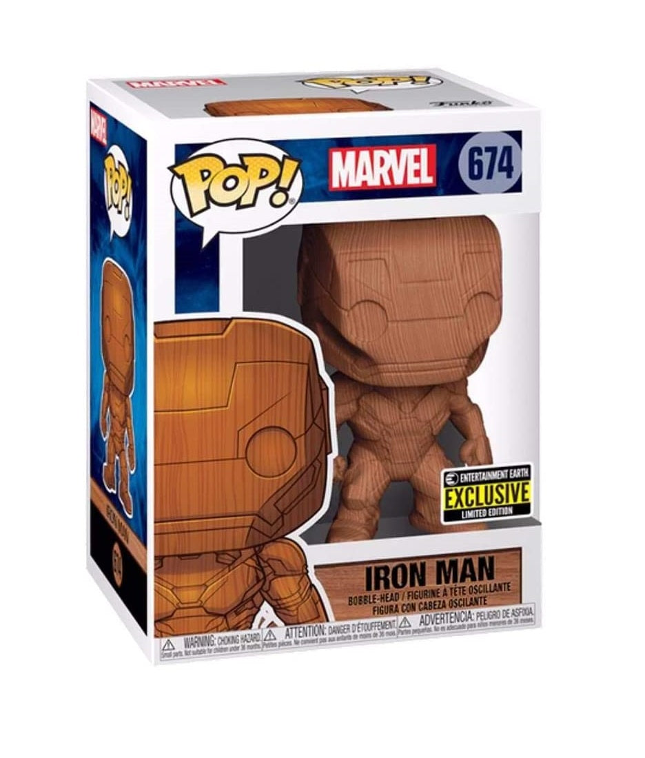 Iron Man wood deco figure