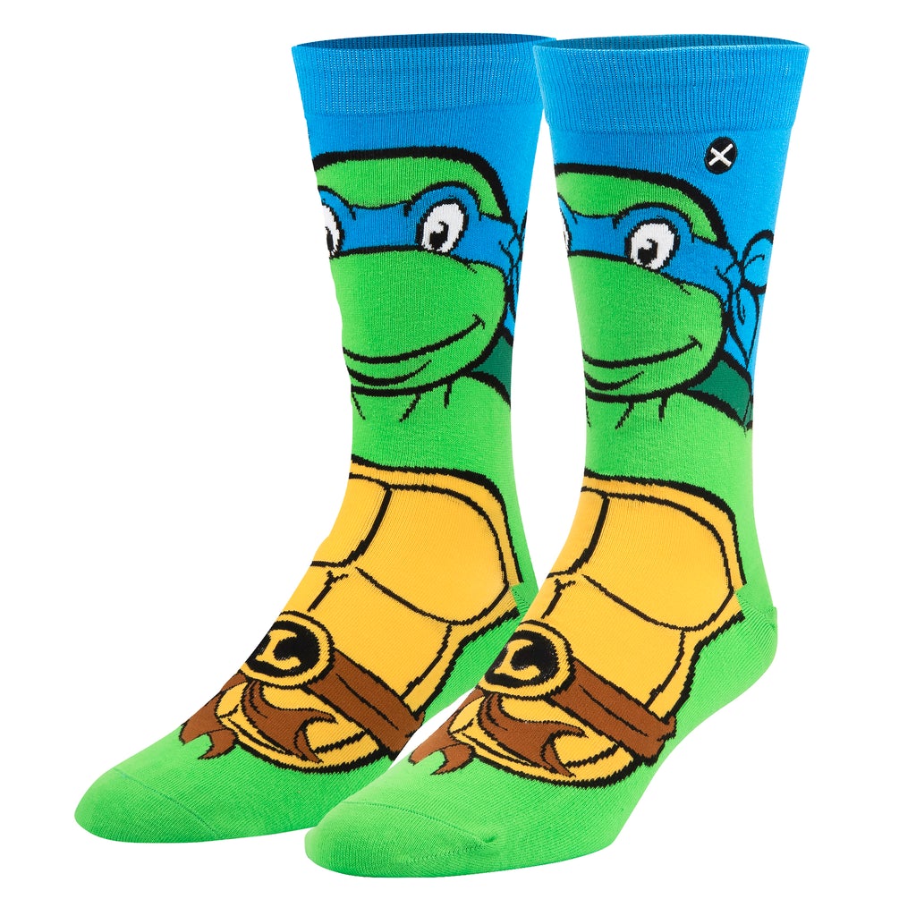 Leonardo from Teenage Mutant Ninja Turtles crew socks