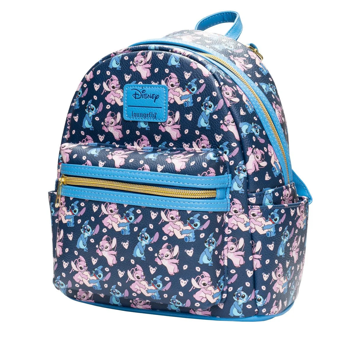 Stitch and Angel from Lilo & Stitch Hearts Mini-Backpack