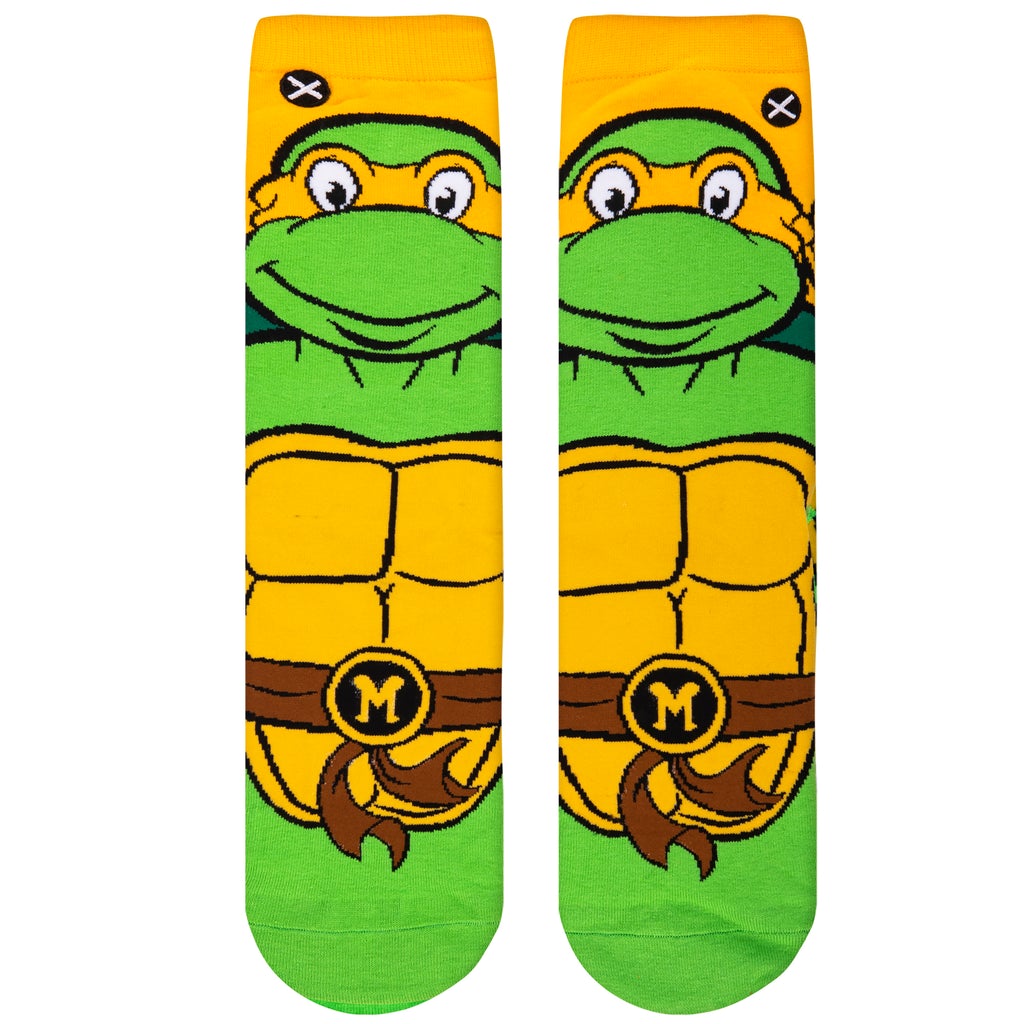 Michelangelo from Teenage Mutant Ninja Turtles crew socks