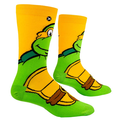 Michelangelo from Teenage Mutant Ninja Turtles crew socks