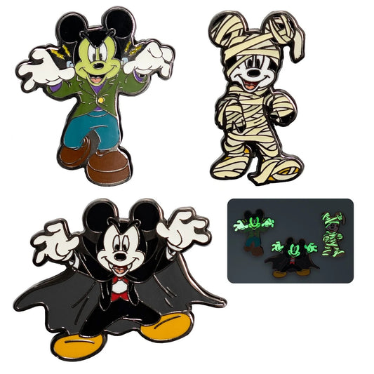 Halloween Mickeys enamel pin 3-Pack