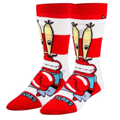 Mr Krabs from SpongeBob Squarepants crew socks