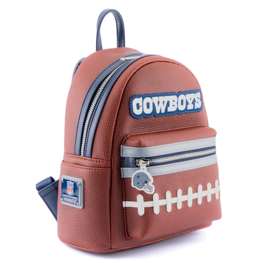 Dallas Cowboys logo pigskin style mini backpack