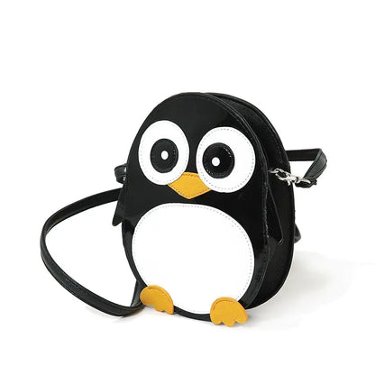 Wide-eyed Penguin shoulder crossbody bag