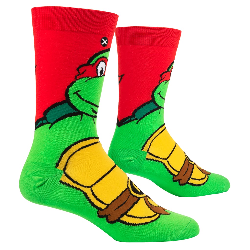 Raphael from Teenage Mutant Ninja Turtles crew socks