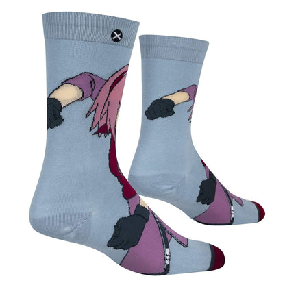 Sakura from Naruto: Shippuden crew socks