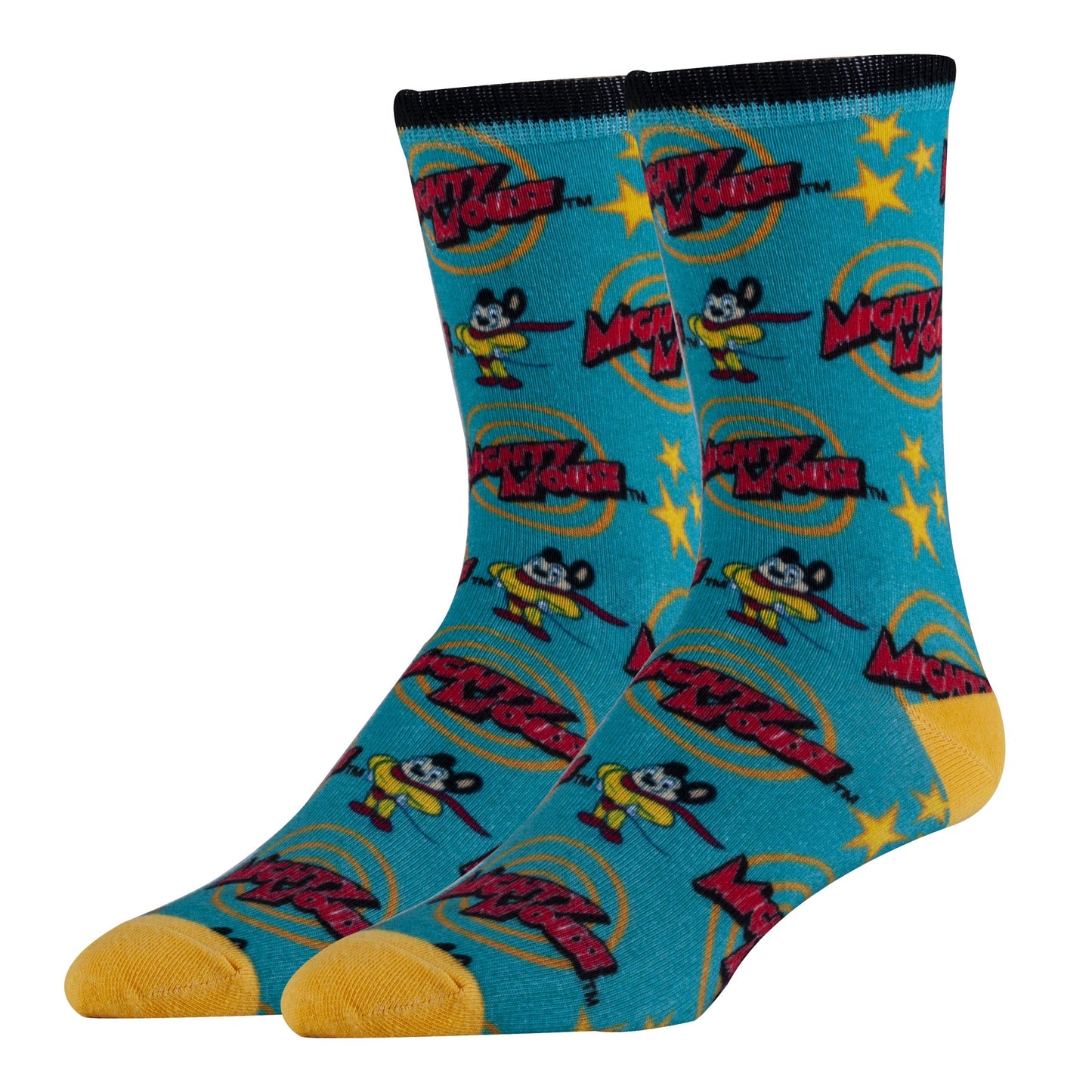 Mighty Mouse Save the Day crew sock