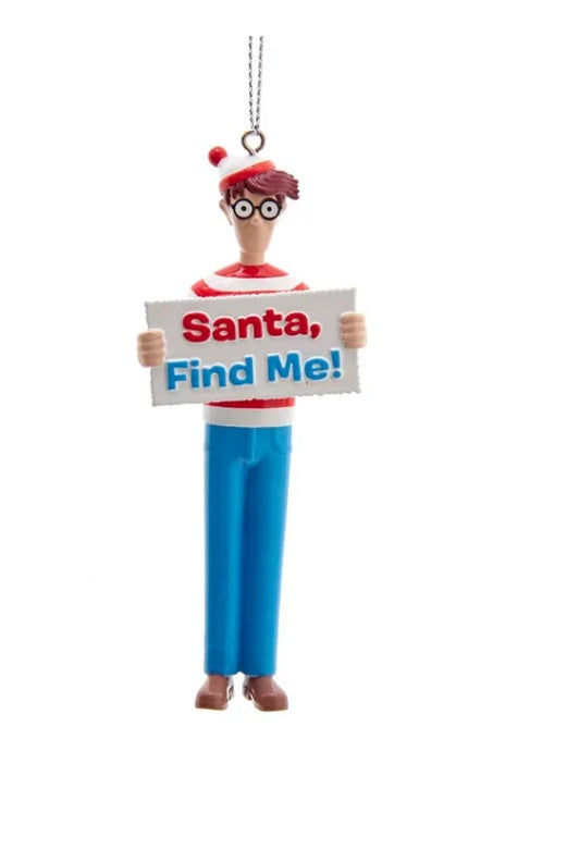 Where's Waldo? "Santa, find me" ornament
