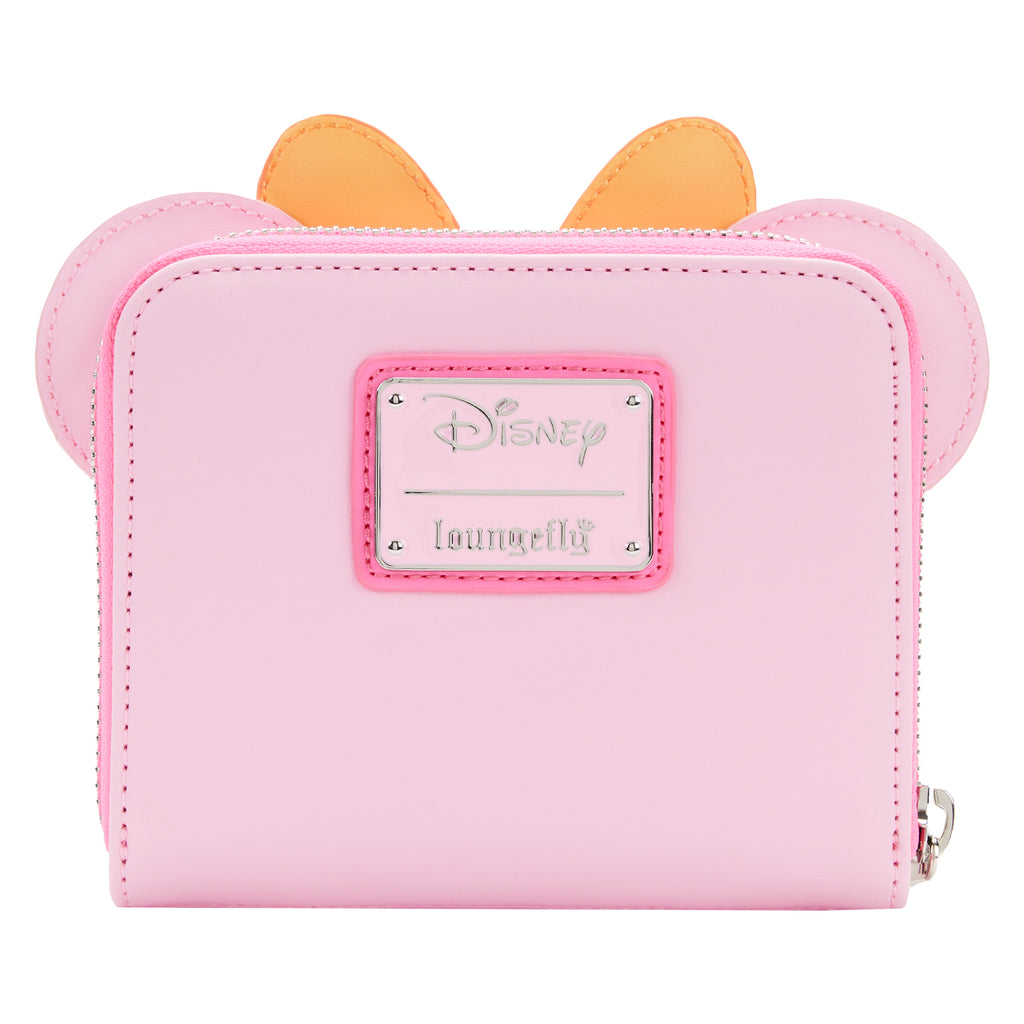 Pastel Ghost Minnie Mouse glow in the dark zip around wallet