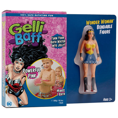 Gelli Baff with Wonder Woman bendable figure