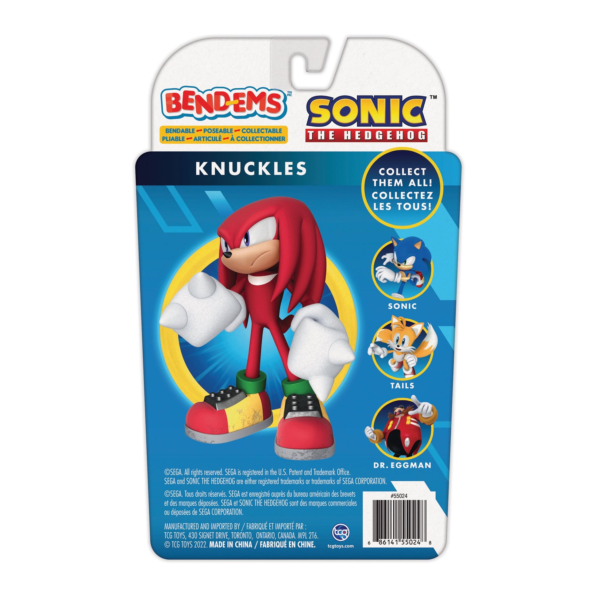 Knuckles from Sonic The Hedeghog bendable figure – Casay LLC