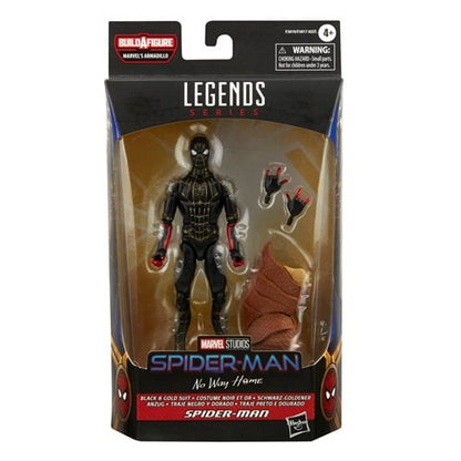 Marvel Legends Spider-Man black and gold suit action figure