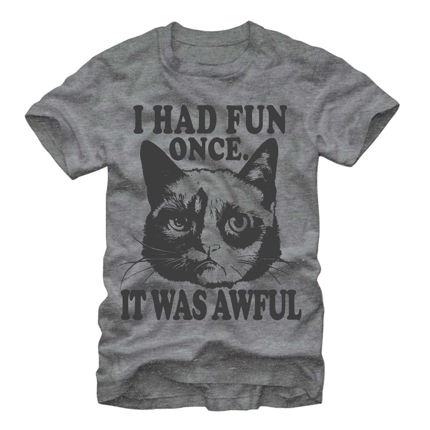 Grumpy Cat "I Had Fun Once" slim fit shirt