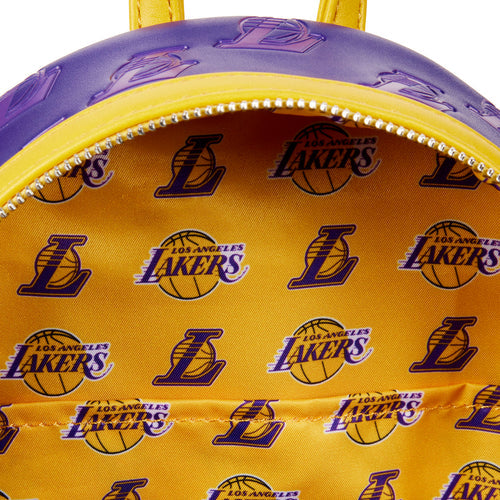 Los Angeles Lakers debossed logo mini backpack