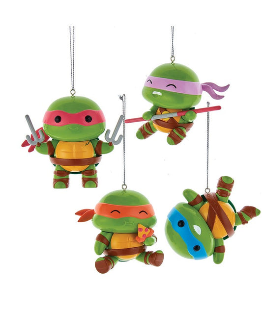 Teenage Mutant Ninja Turtles 4pc Kawaii style ornaments
